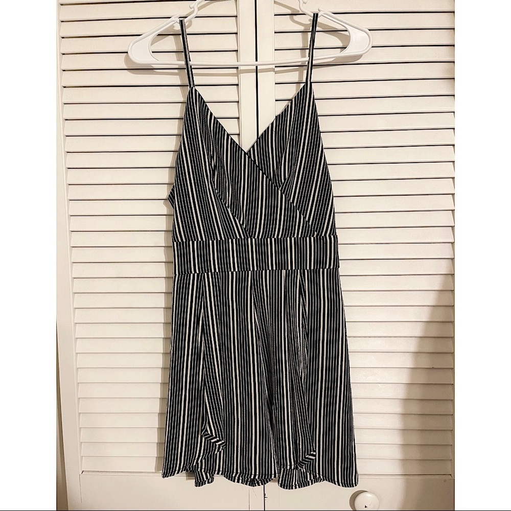 White + black romper Size M/L